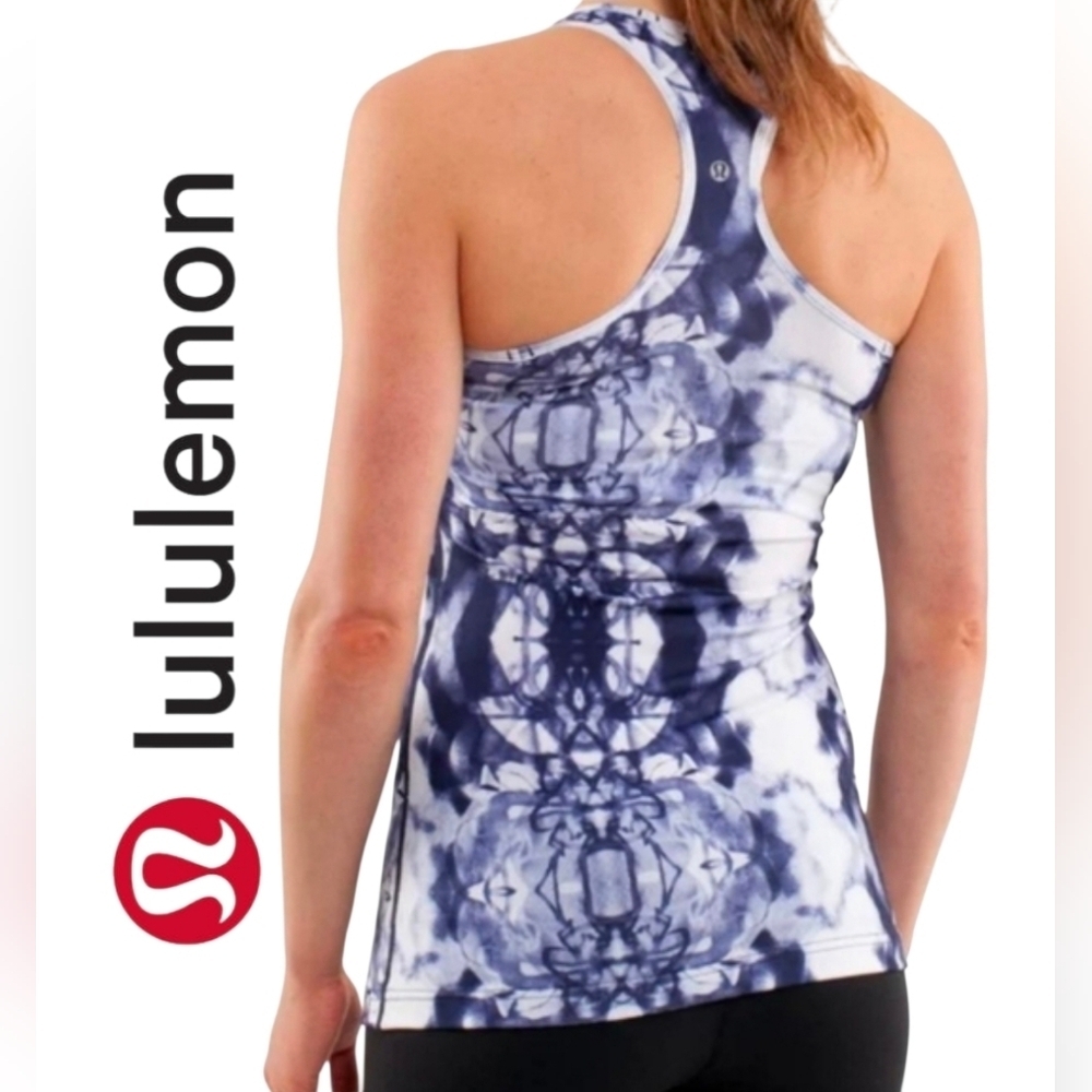 Lululemon Women's Blue Tie-Dye Tank Top. No Size